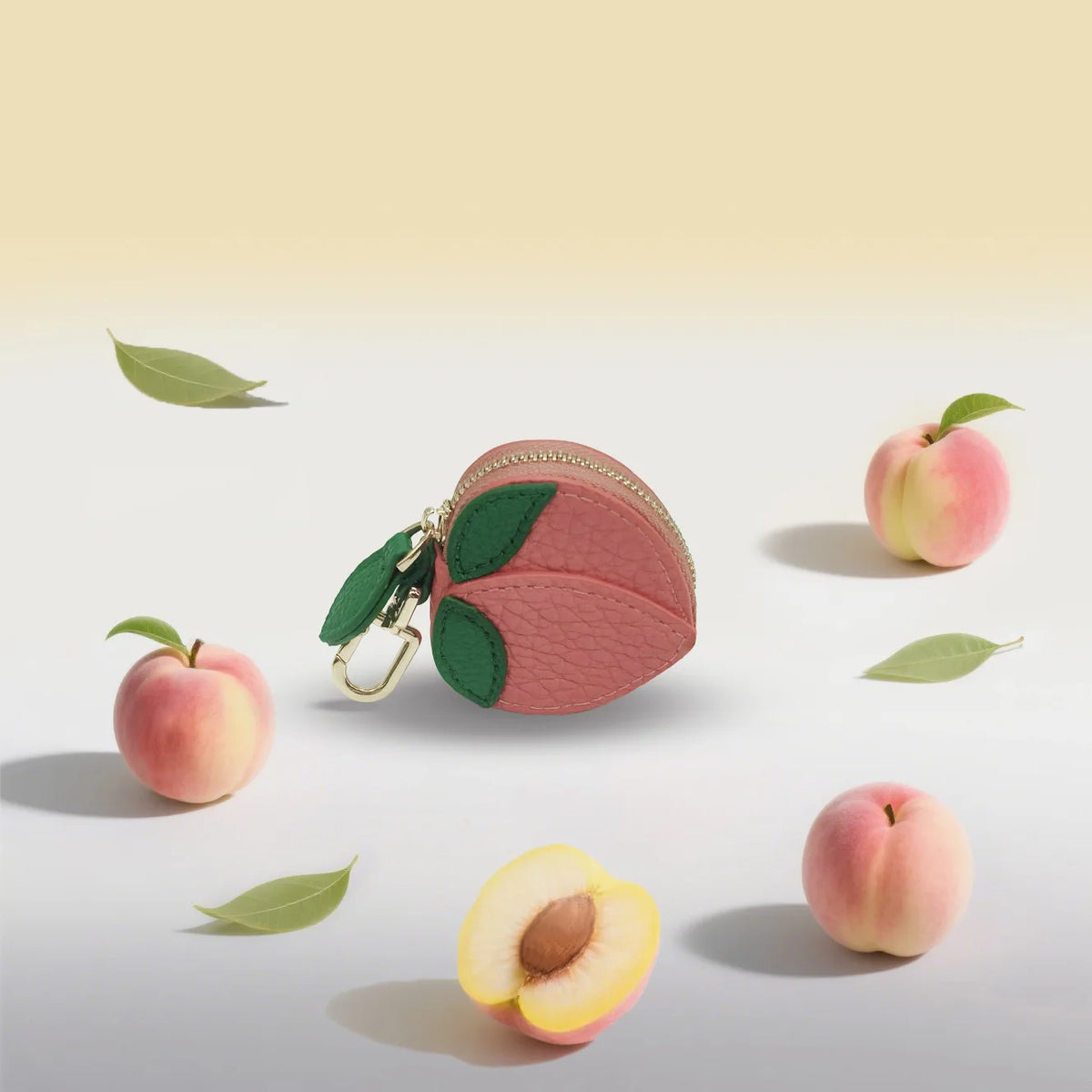 Mini Fruit Clip-On Zipper Purse