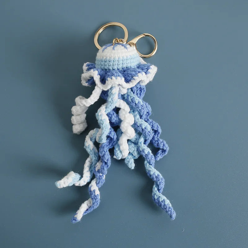 Handmade Crochet Ocean Friends Keychain Charm