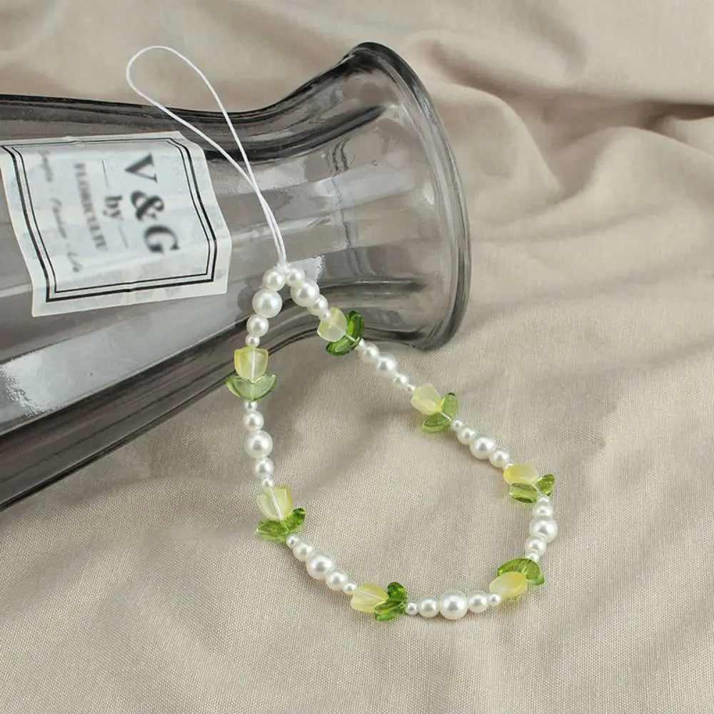 Tulip Beaded Wrist Strap