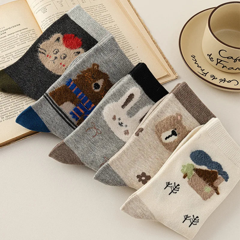 Animal Crew Socks (set of 5)