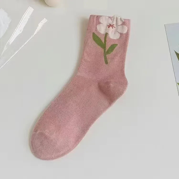 Flower Power Crew Socks