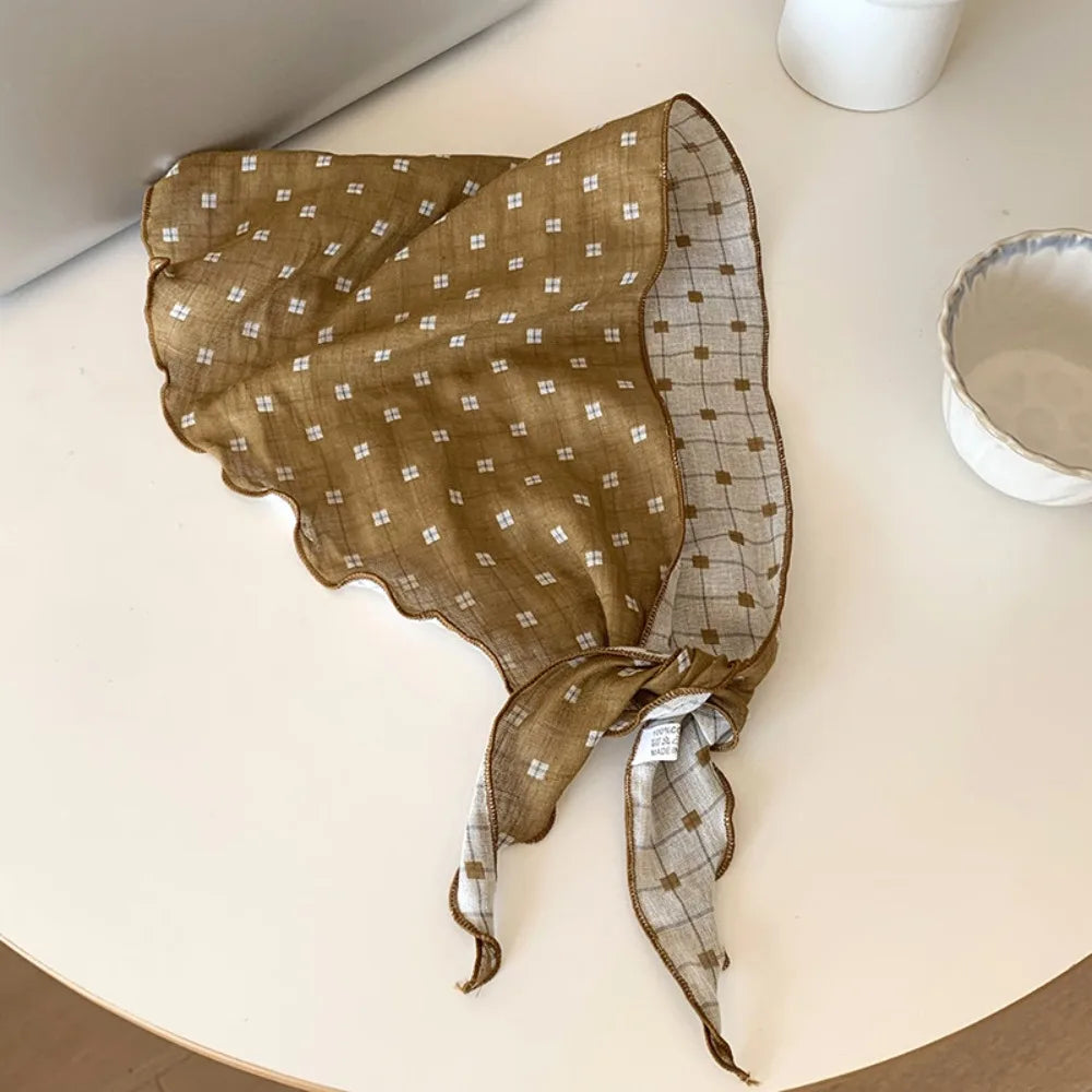 Revesrible Check Pattern Scarf