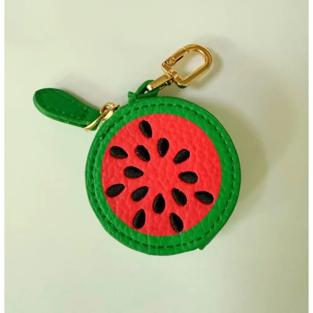 Mini Fruit Clip-On Zipper Purse
