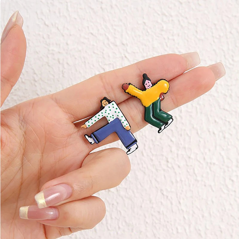 Cartoon People Pop Stud Earrings (20 Designs)