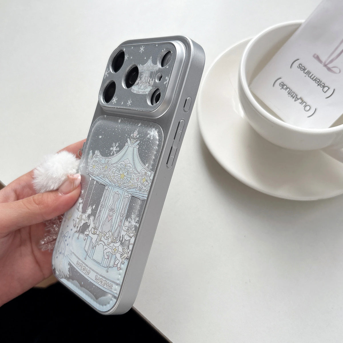 Silver Carousel iPhone Case
