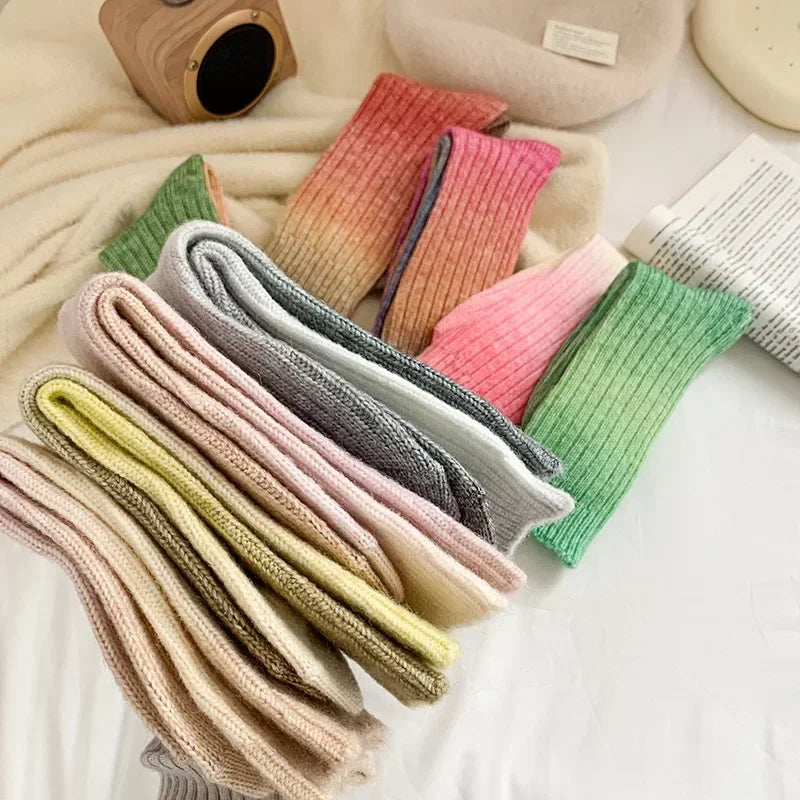 Dreamy Gradient Crew Socks
