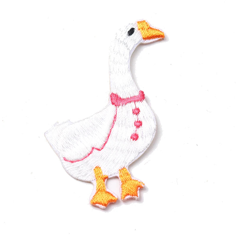 Cutie Goose Embroidered Iron-On Patch