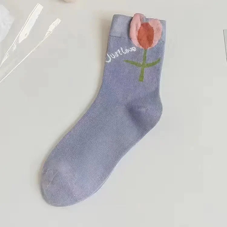 Flower Power Crew Socks