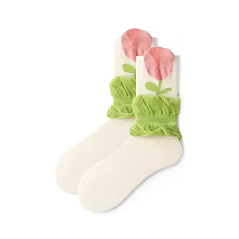 Flower Power Crew Socks