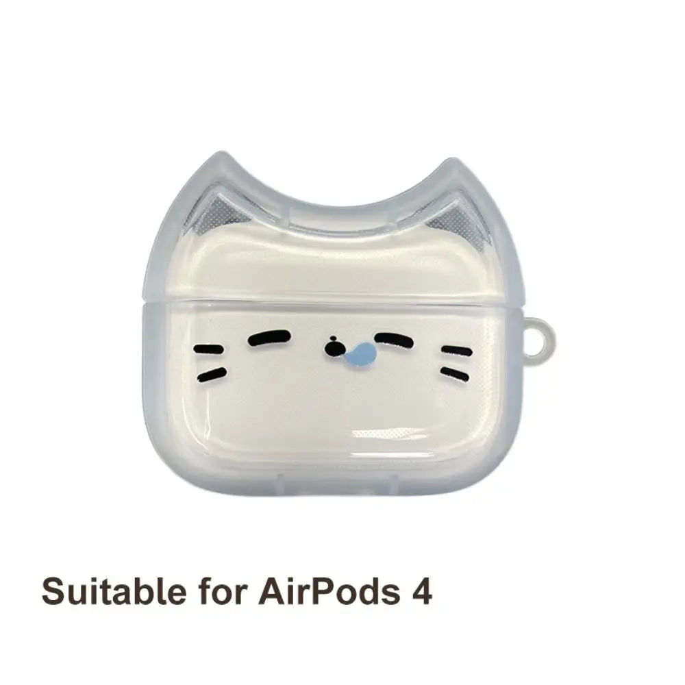 Sleepy Cat AirPods Charger Case Cover - Ice Cream Cake