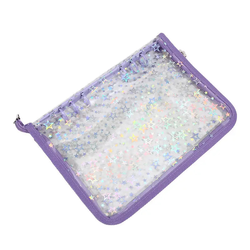 Star Glitter Photo Card Ring Binder