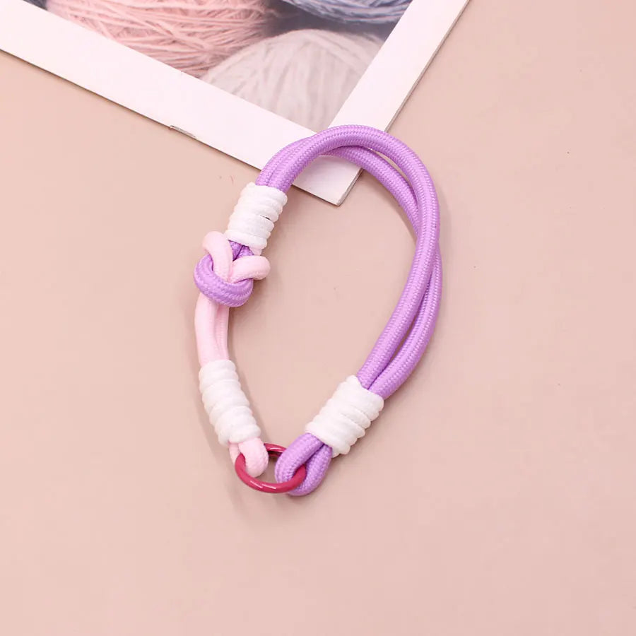 Detachable braided wrist strap—suitable for mobile phones, figurines, keychains, bags, and water bottle accessories. - Ice Cream Cake
