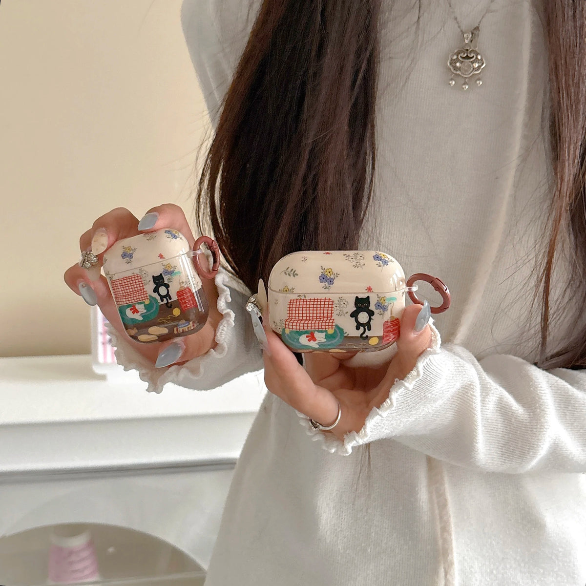 Cozy Cat AirPods Charger Case Cover