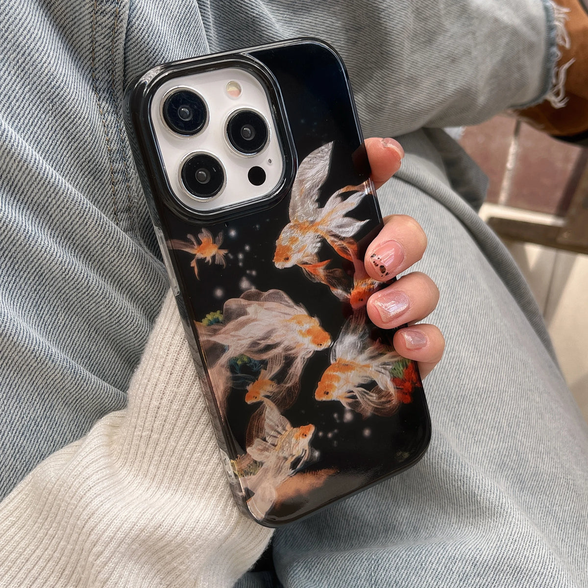 Classy Goldfish iPhone Case