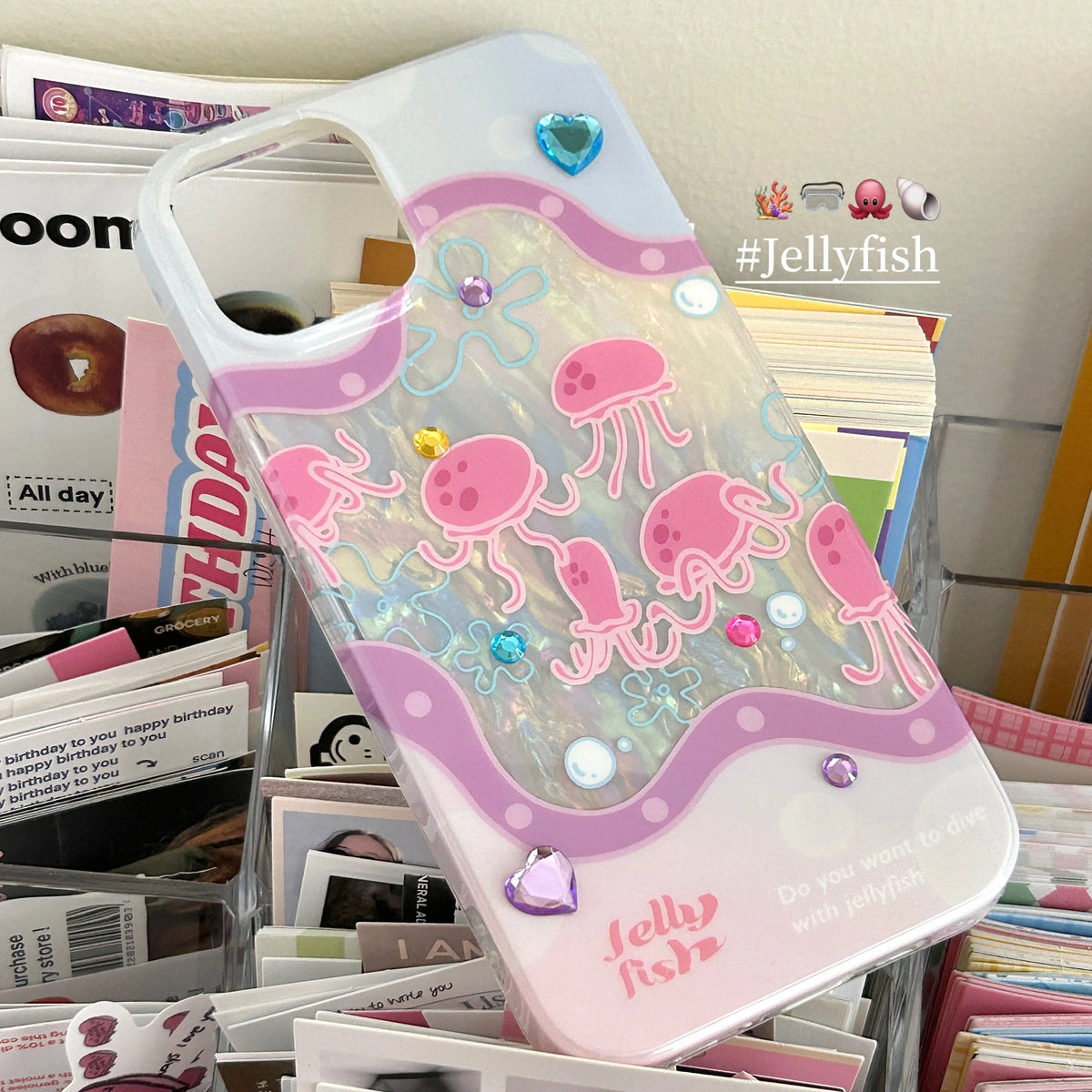 Pearlescent Jellyfish iPhone Case