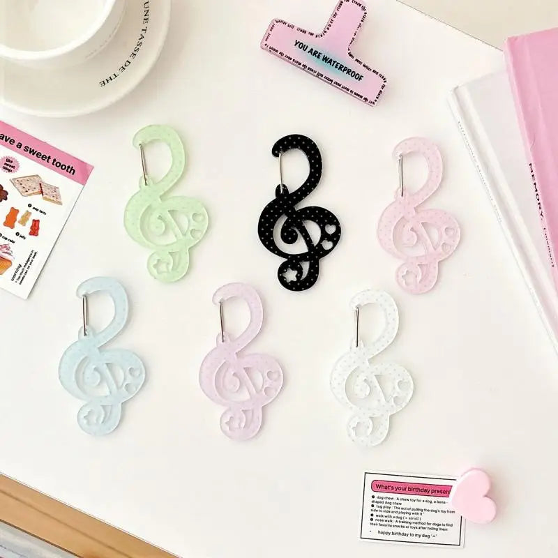 Polka Dot Musical Note Clip