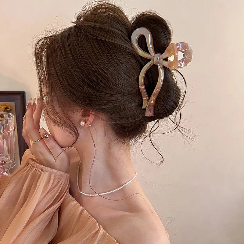 Balletcore Iridescent Hair Claw Clip
