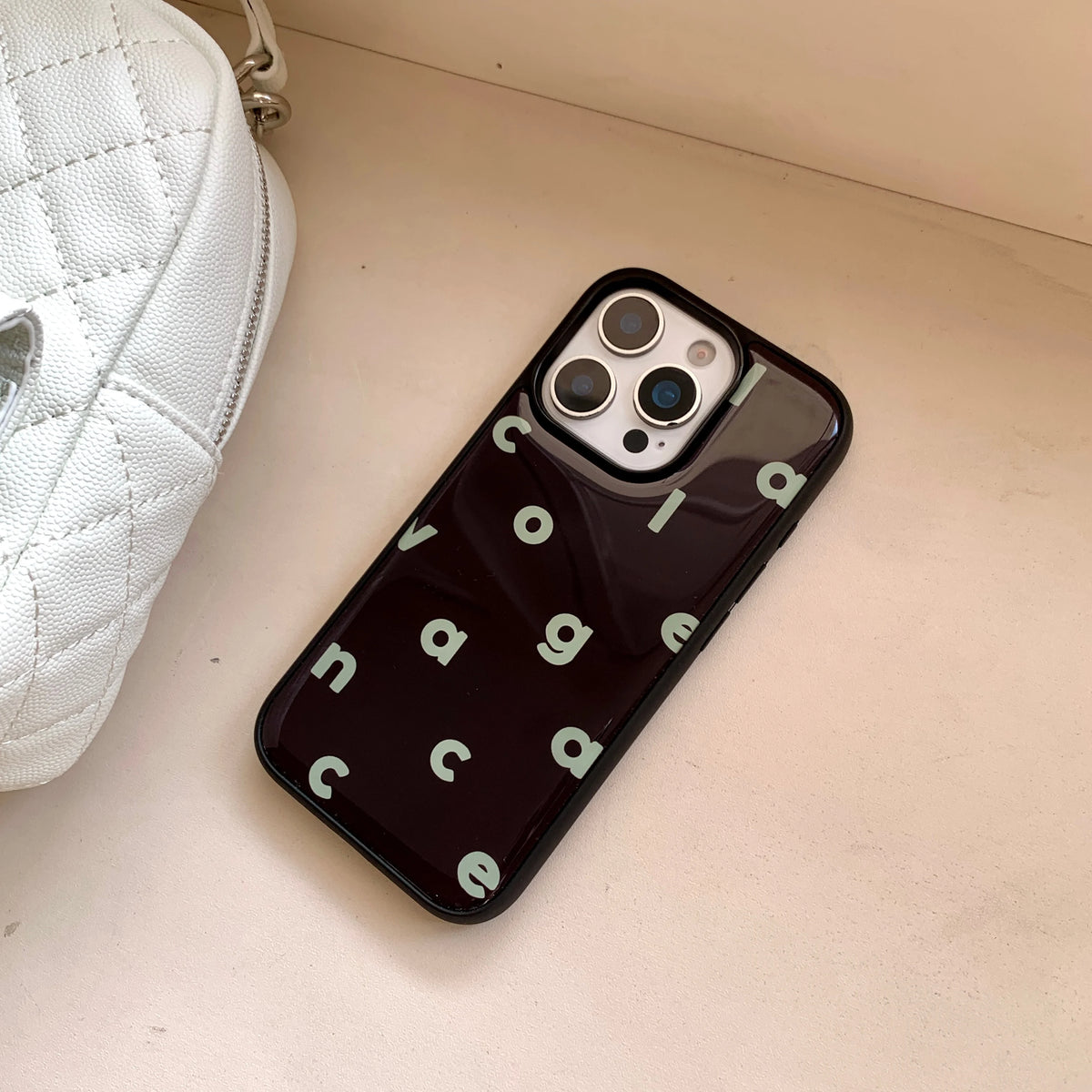 Glossy Alphabet iPhone Case