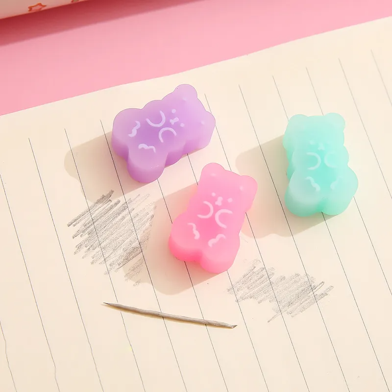 Gummi Bear Candy Eraser Pack (6 Pieces)