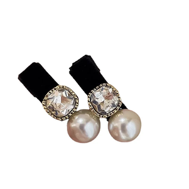 Faux Pearl and Crystal Hair Clip Set