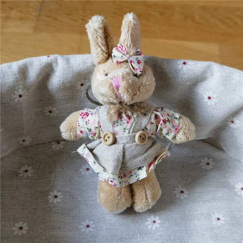 Plush Cottagecore Animal Character Charm Keychain