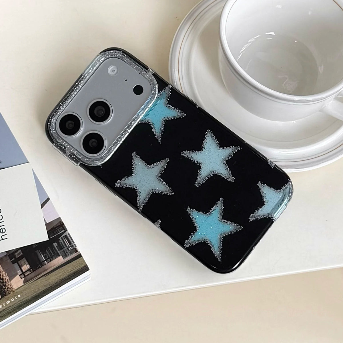 y2k Glitter Star iPhone Case