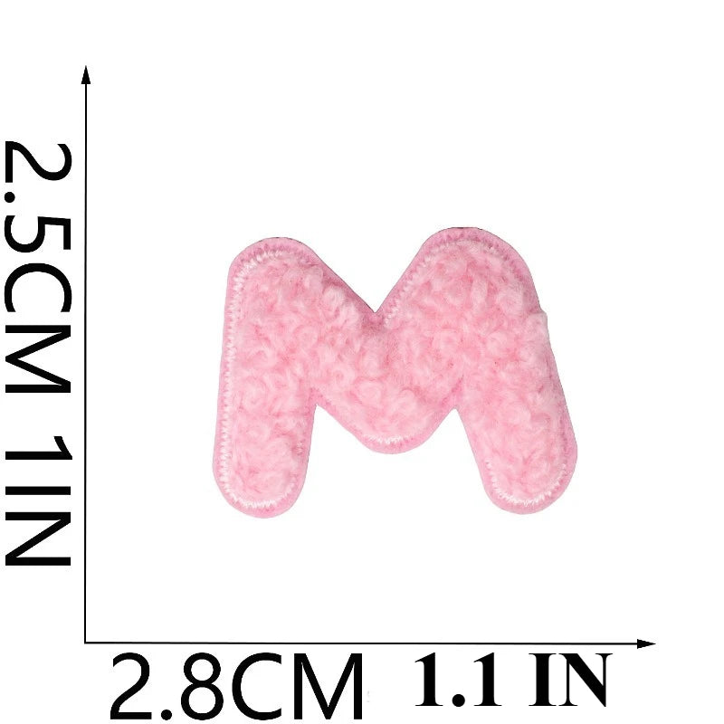 A to Z Terry Alphabet Iron-On Patches - Ice Cream Cake