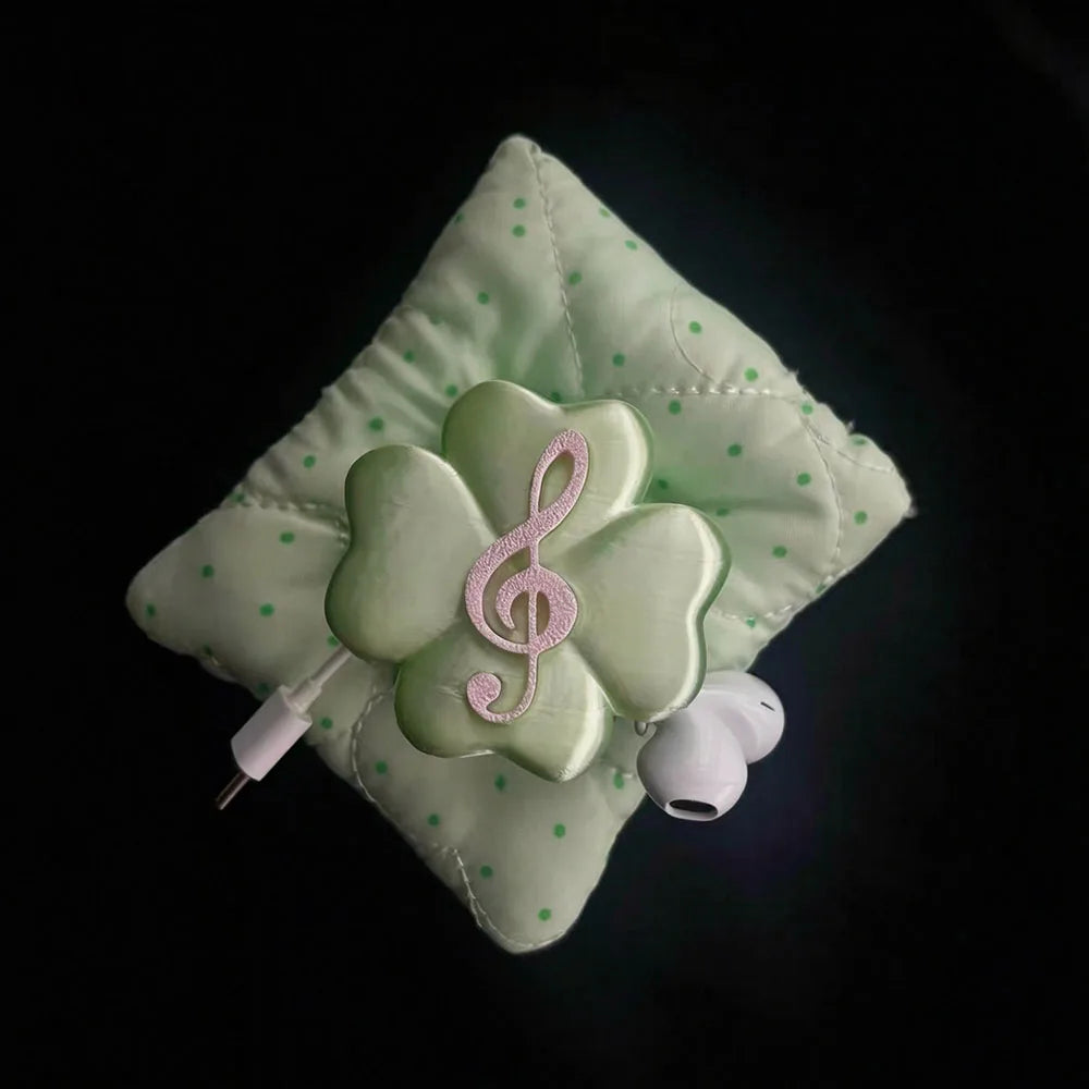 Kawaii Treble Clef Clover Cable Tidy
