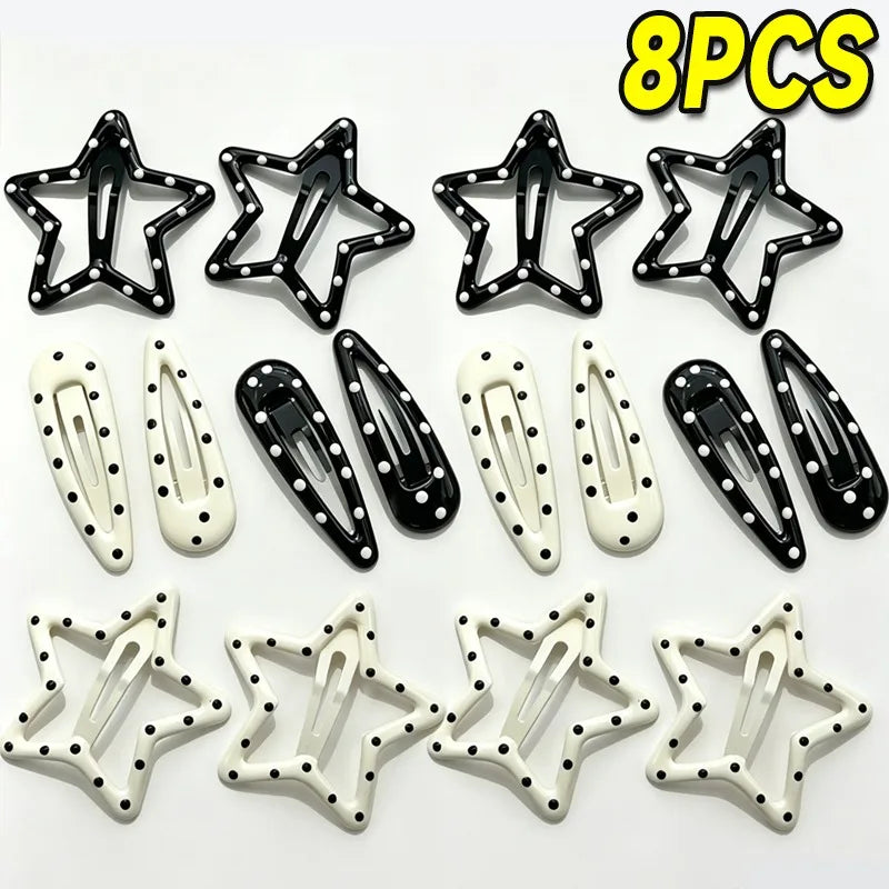 y2K Polka Dot Hair Clip Sets
