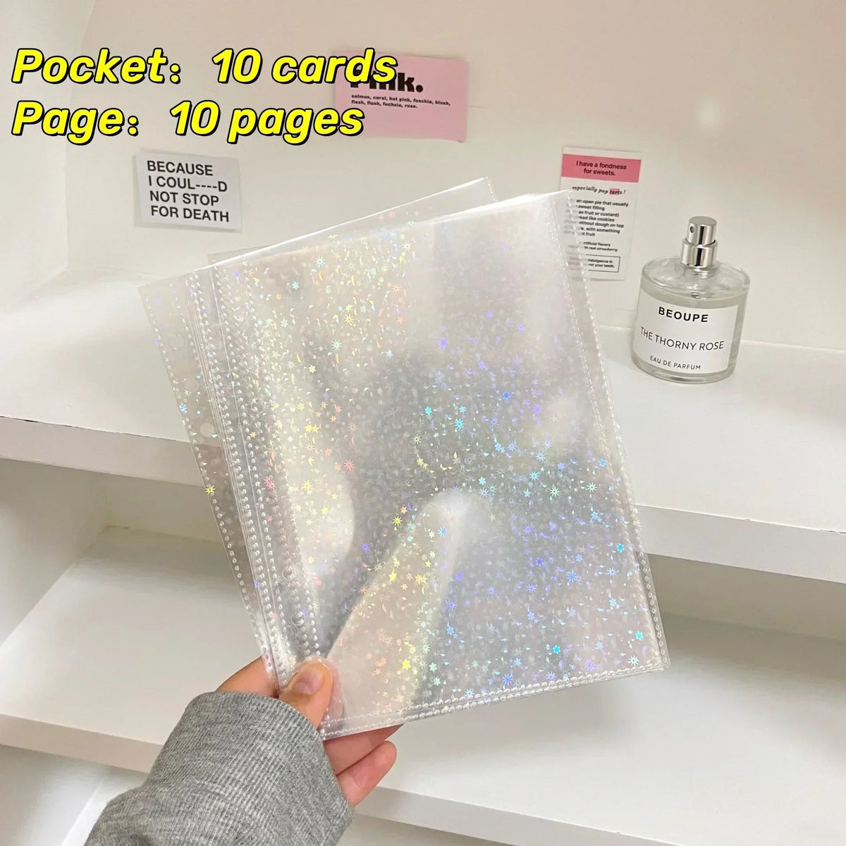 Trading Card Insert Sleeve Planner Page Sets (Set of 10 Sheets)