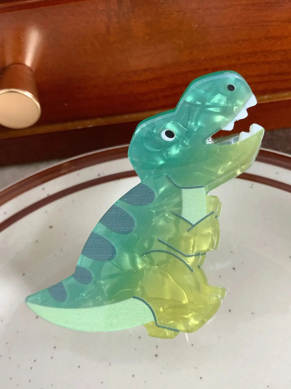Colourful Dinosaur Hair Claw Clip