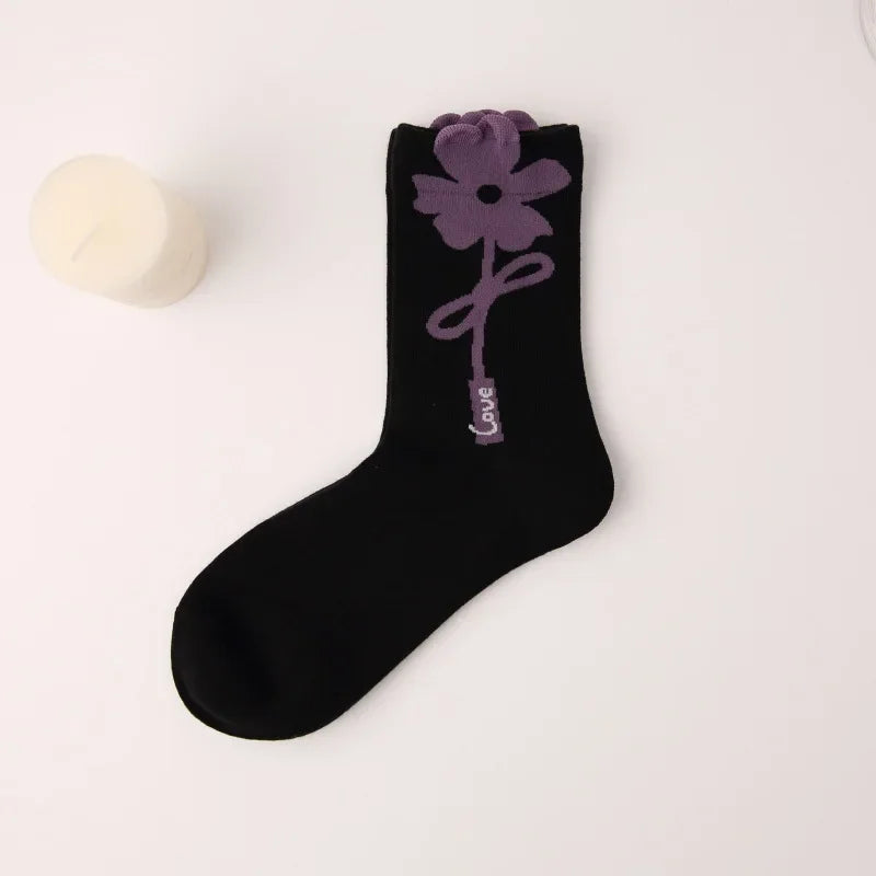 Flower Power Crew Socks