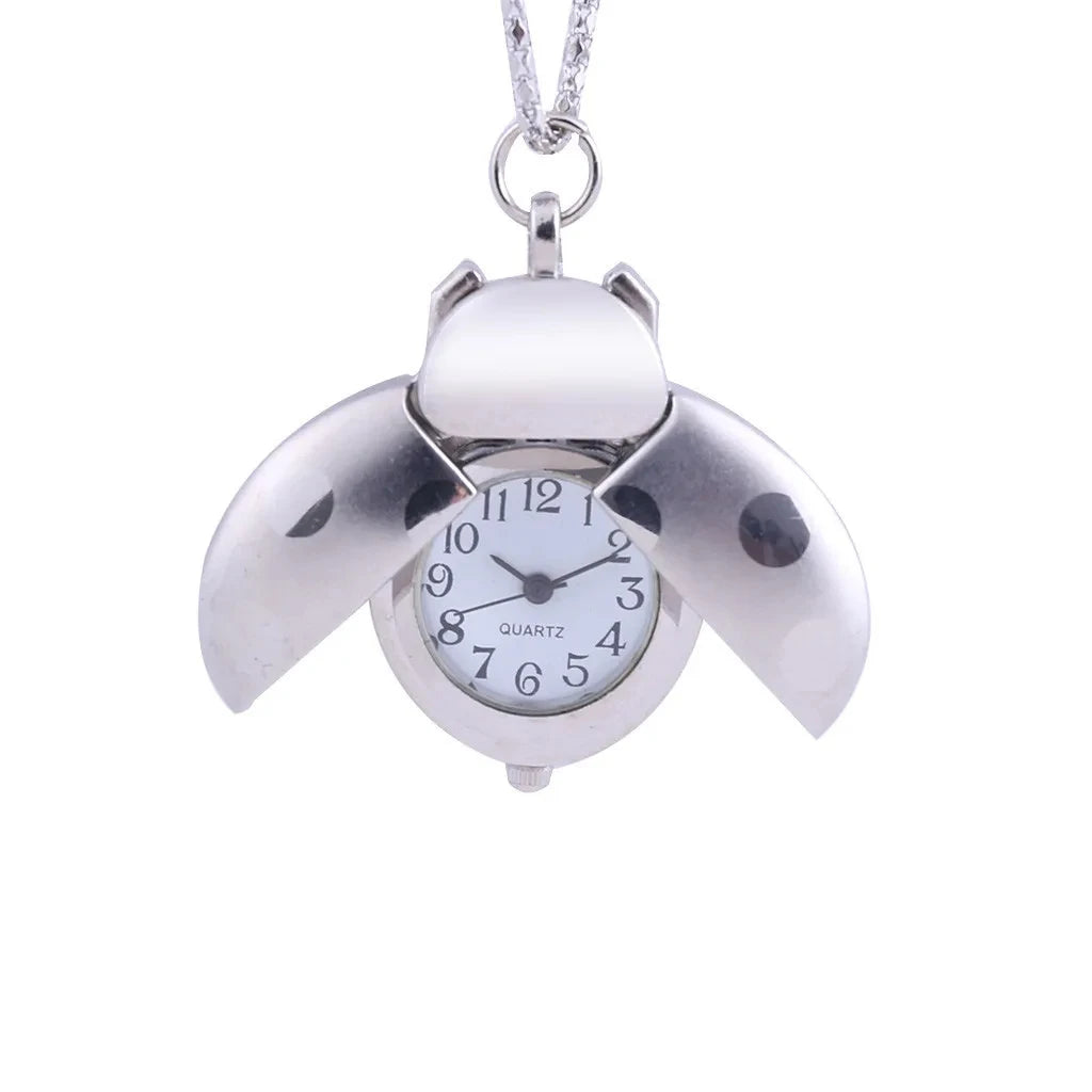 Ladybug Necklace Watch