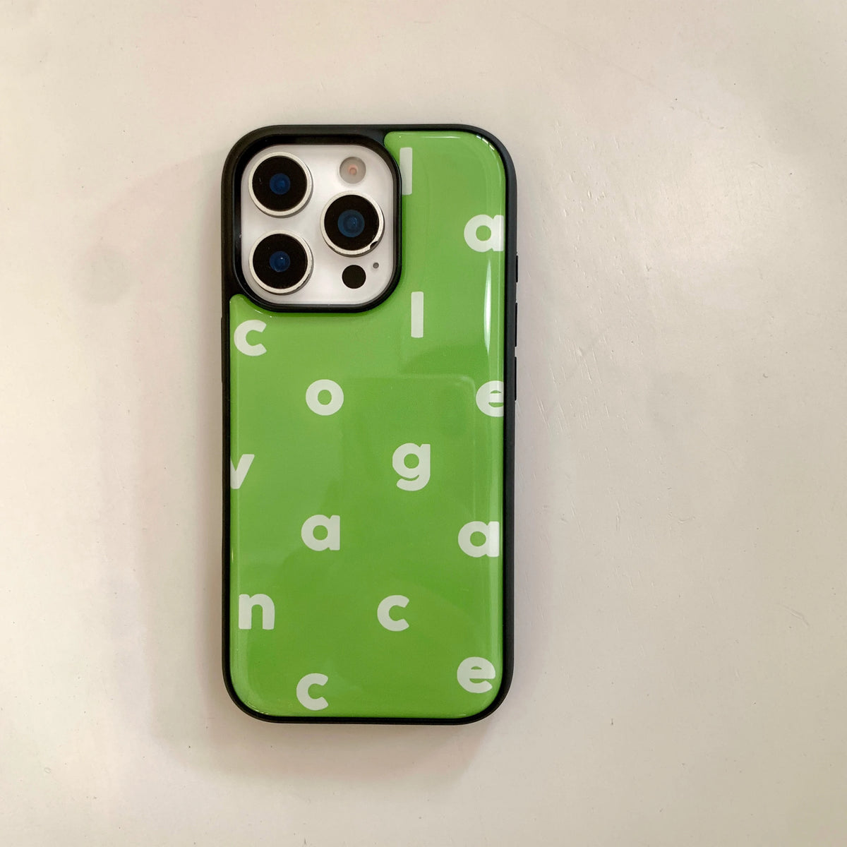 Glossy Alphabet iPhone Case