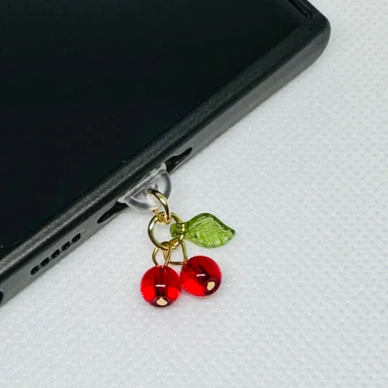 Glossy Cherry Dust Plug Charm