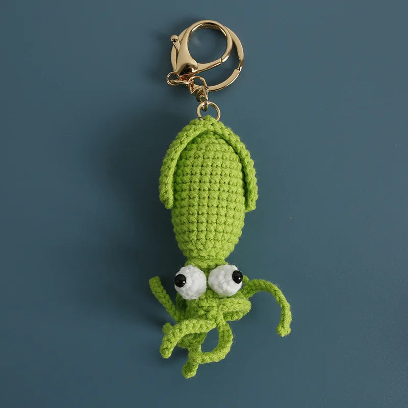Handmade Crochet Ocean Friends Keychain Charm