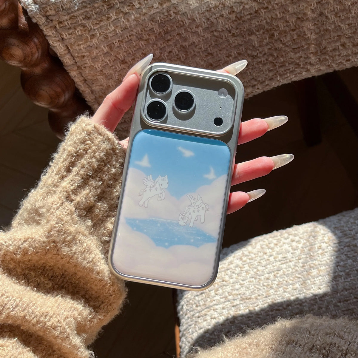Cloudy Pegasus iPhone Case