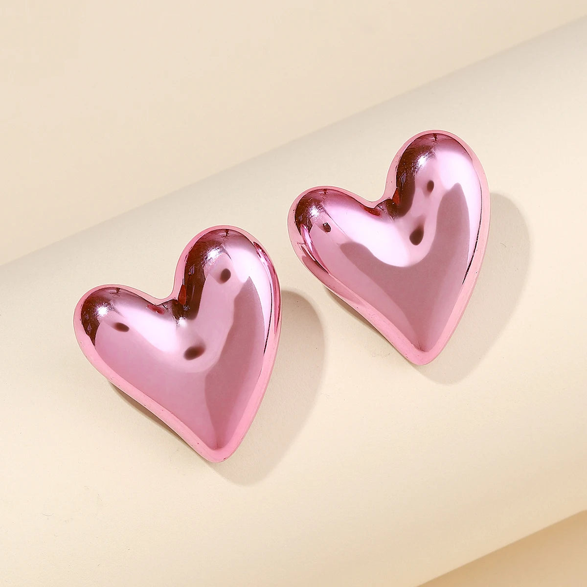 Foil Heart Balloon Earrings, Set of 6