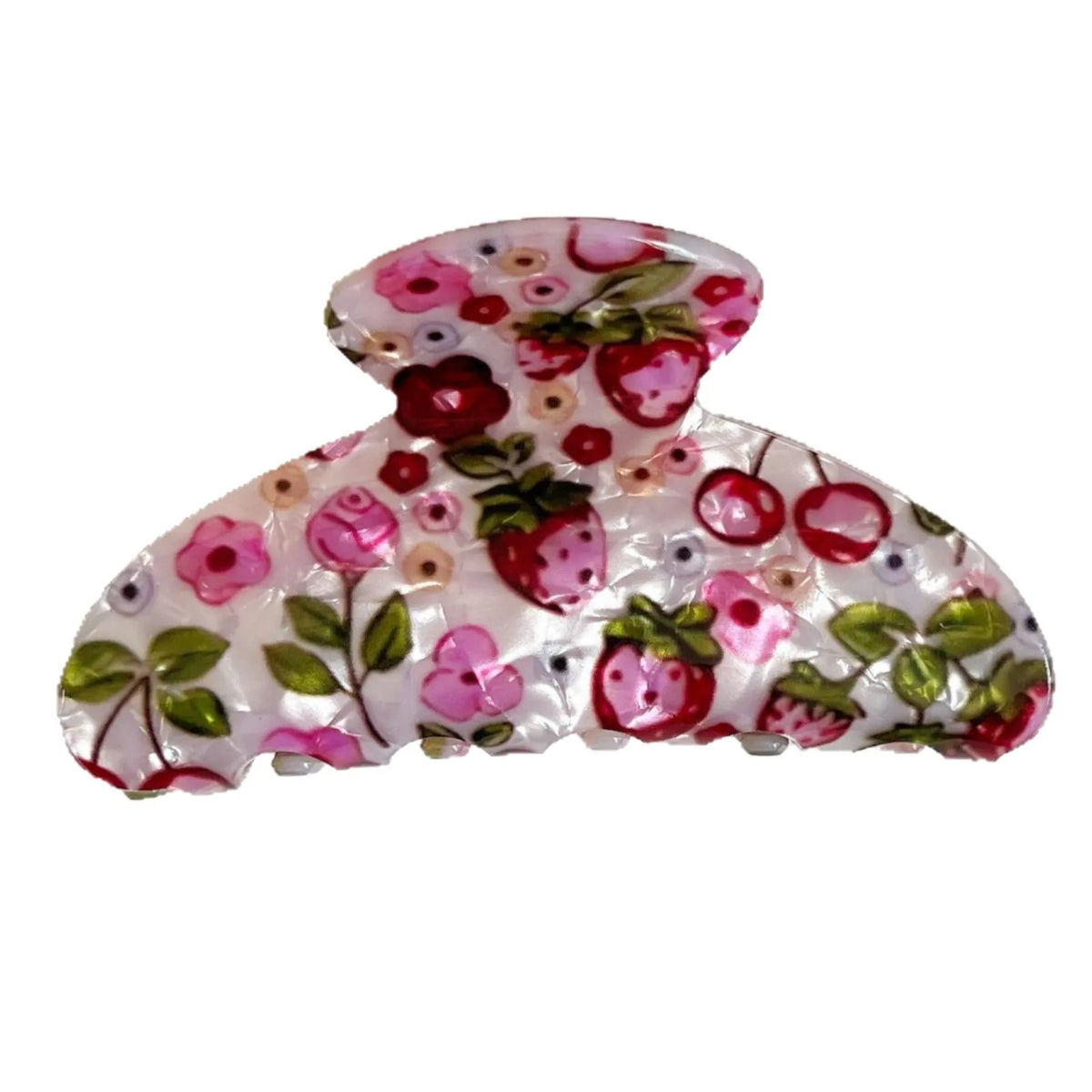 Granny Style Floral Hair Claw Clips