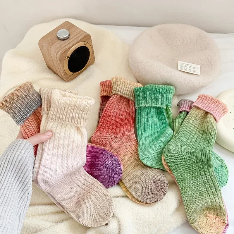 Dreamy Gradient Crew Socks