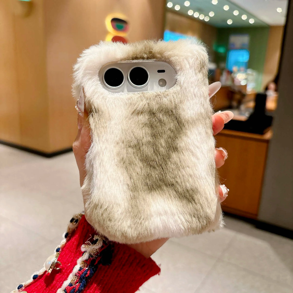 Gradient Plush Case for iPhone Duo
