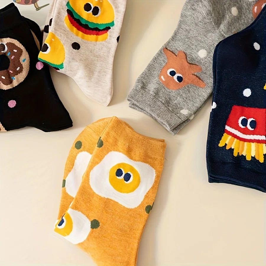 Snacktime Crew Sock Set (Set of 5 Pairs)