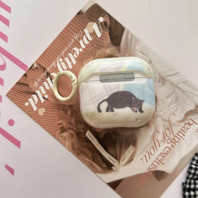 Lazy Cat AirPods Charger Case Cover