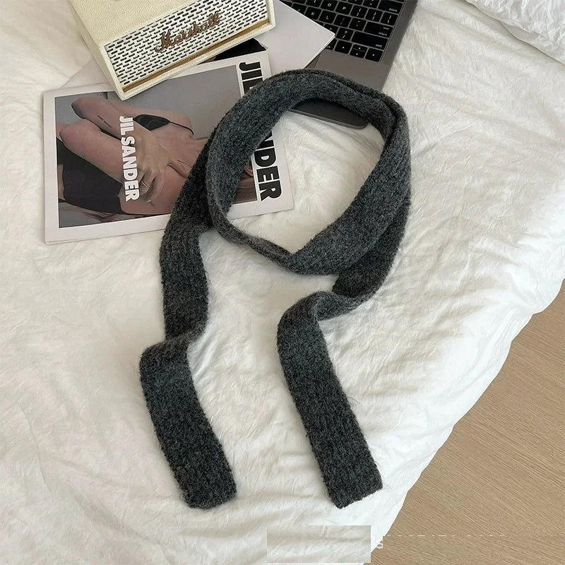 Fluffy y2K Skinny Scarf