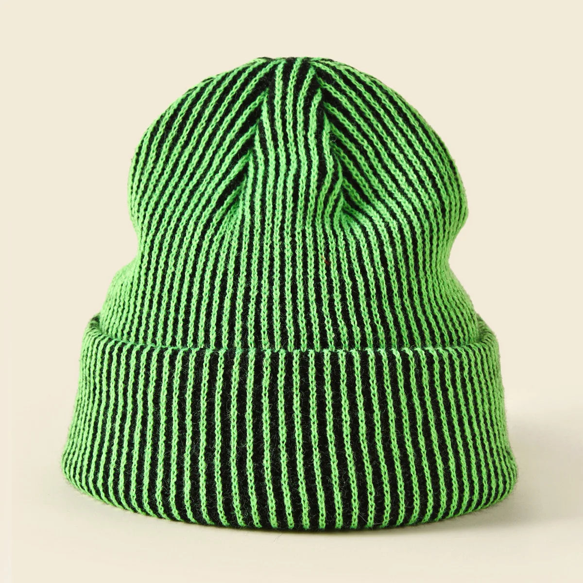 Knitted Ribbed Beanie Hat