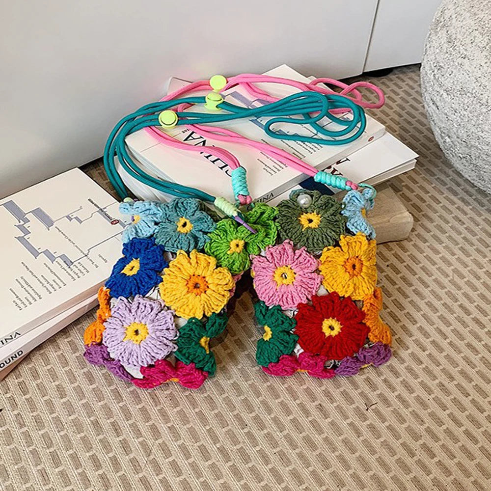 Handmade Crochet Flower Purse