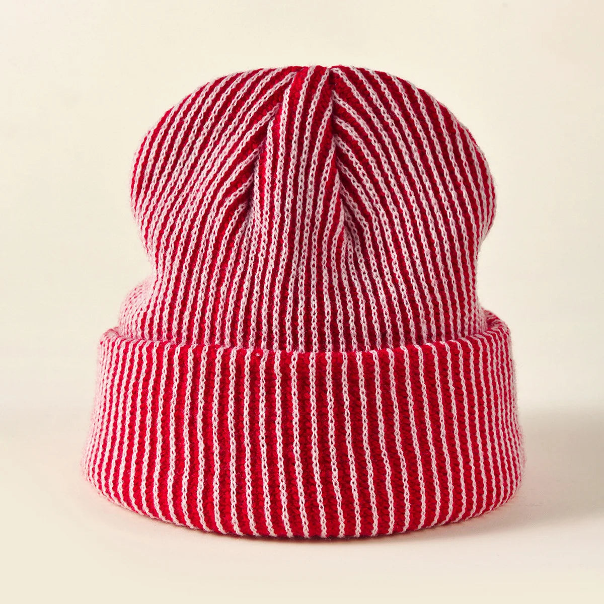 Knitted Ribbed Beanie Hat