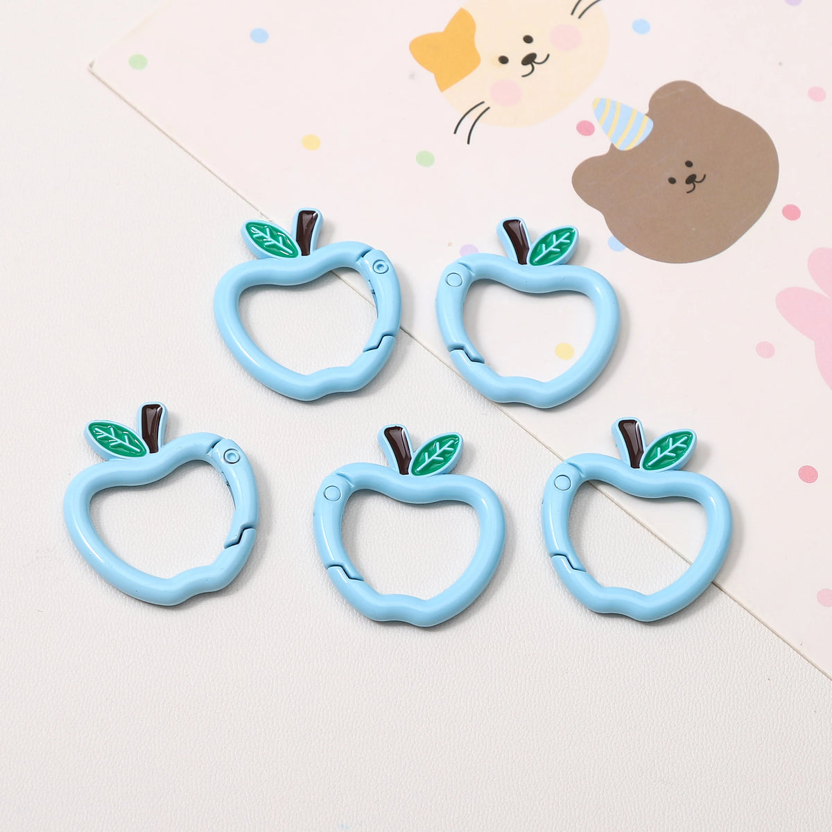 Mini Apple Shaped Carabiner Clip