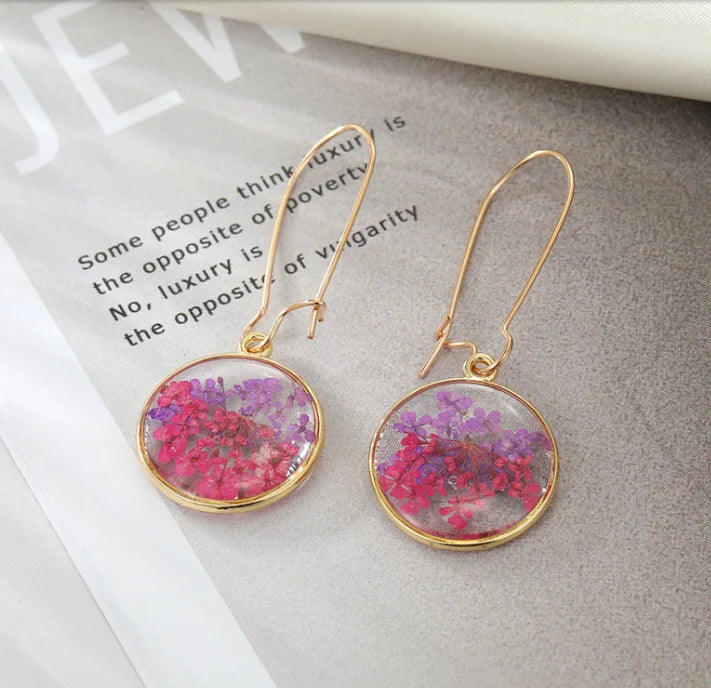 Dried Flower Charm Jewelry