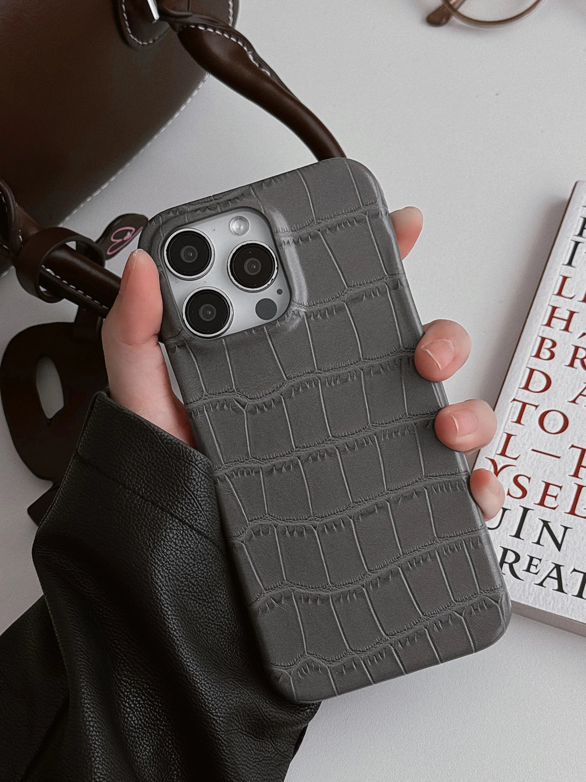 Faux Croc iPhone Case